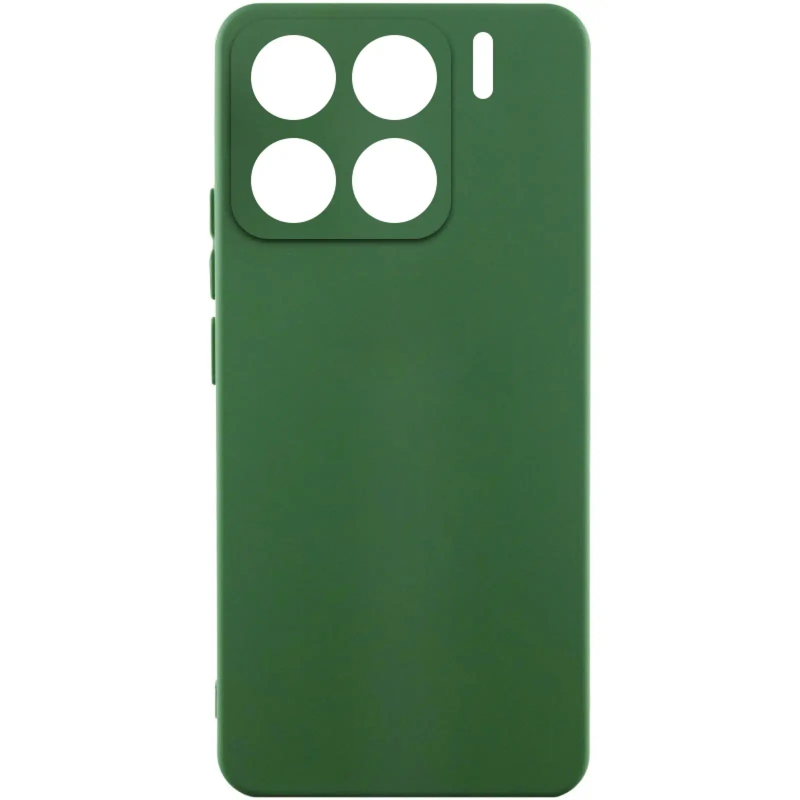 Etui Silicone Cover do Xiaomi 15, Zielony / Dark green, TPU (termopoliuretan)
