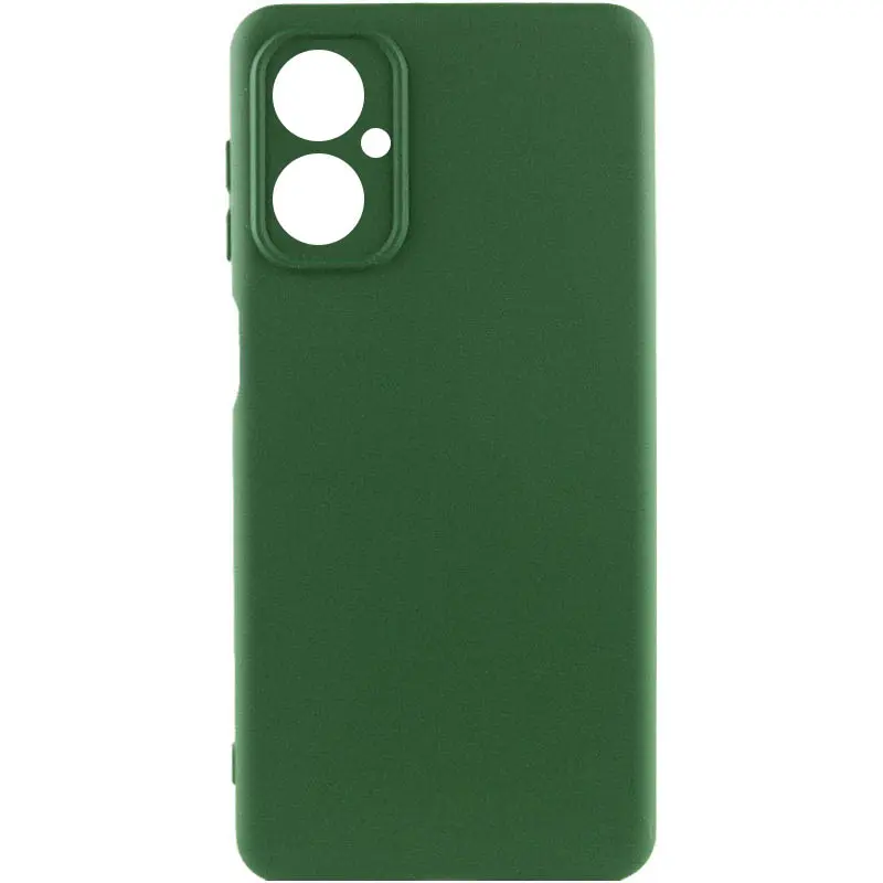 Чохол Silicone Cover (AA) для Motorola Moto G55 5G, Зелений / Dark green, TPU (термополіуретан)