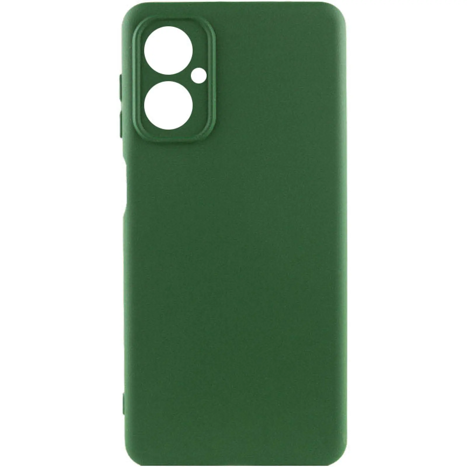 Чохол Silicone Cover (AA) для Motorola Moto G55 5G, Зелений / Dark green, TPU (термополіуретан)