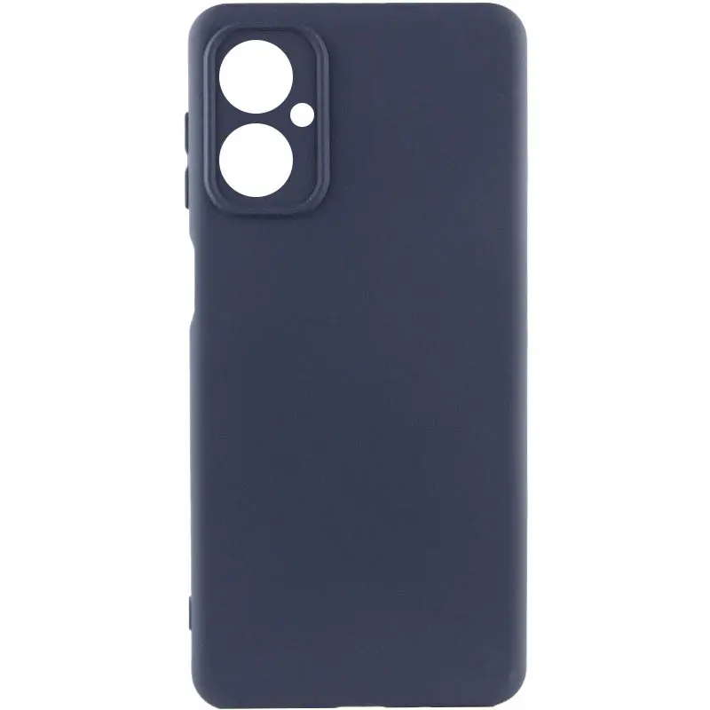 Чохол Silicone Cover (AA) для Motorola Moto G55 5G, Темно-синій / Midnight blue, TPU (термополіуретан)