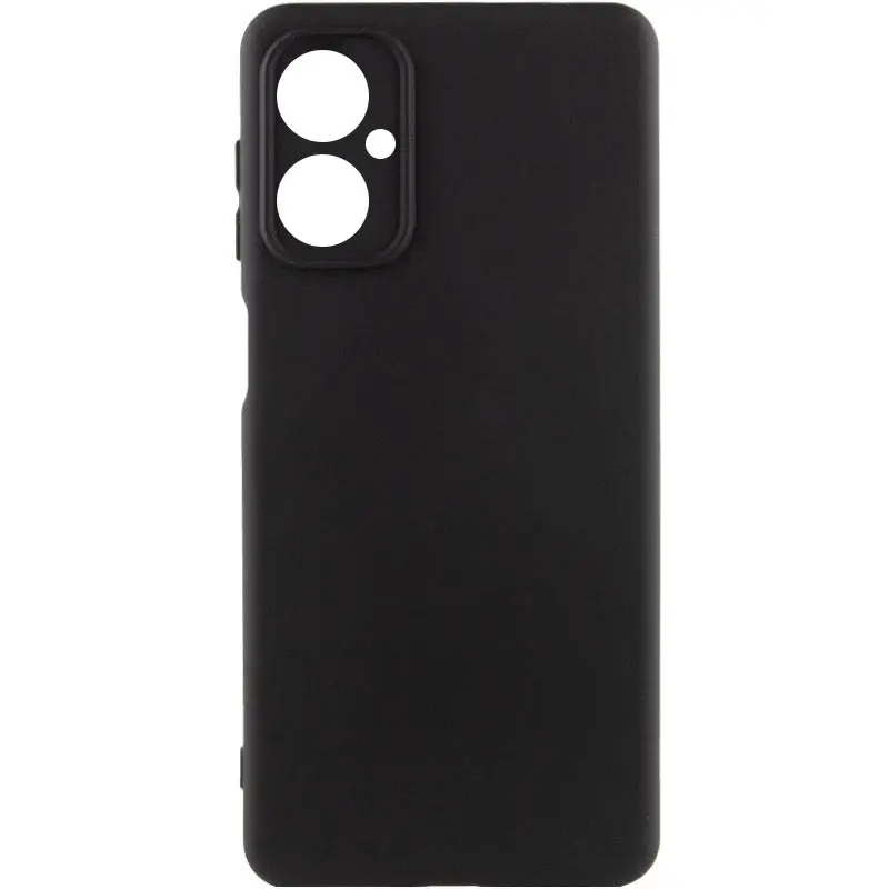 Чохол Silicone Cover (AA) для Motorola Moto G55 5G, Чорний / Black, TPU (термополіуретан)