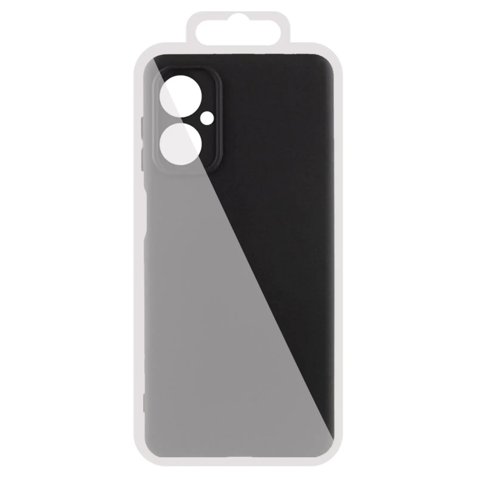 Чохол Silicone Cover (AA) для Motorola Moto G55 5G, Чорний / Black 1, TPU (термополіуретан)