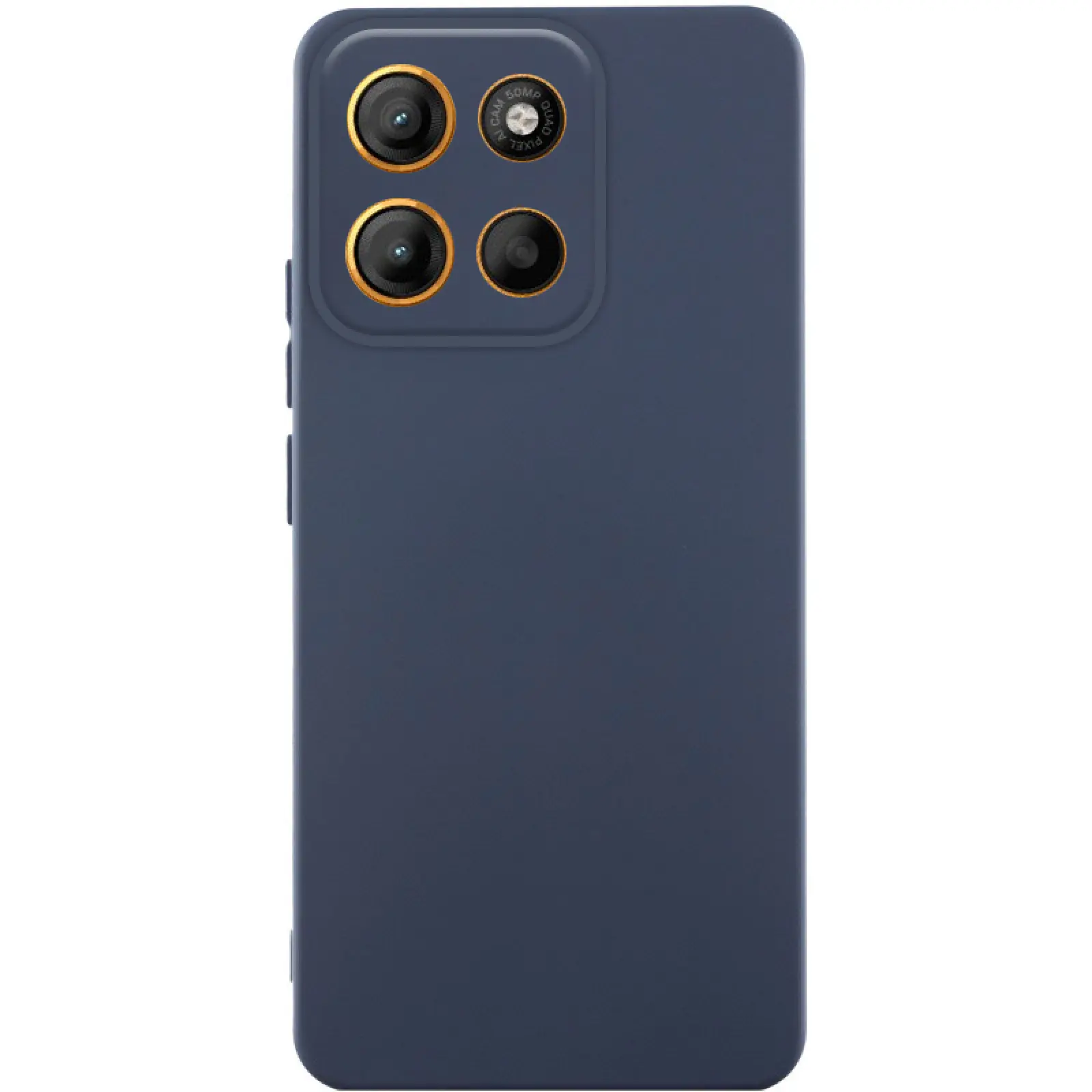 Etui Silicone Cover do Motorola Moto G75 5G, Ciemno-niebieski / Midnight blue, TPU (termopoliuretan)