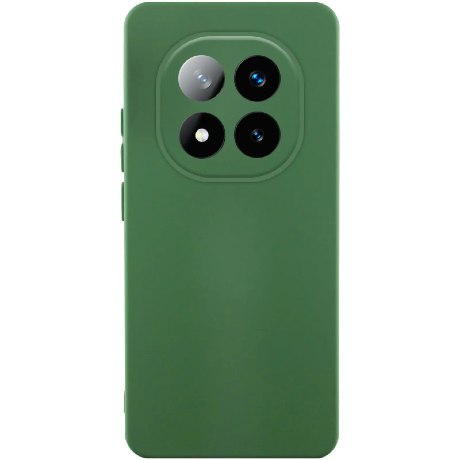 Etui Silicone Cover do Xiaomi Redmi Note 14 Pro 4G, Zielony / Dark green, TPU (termopoliuretan)