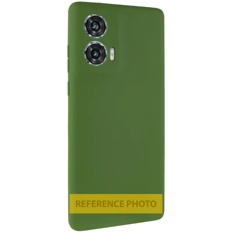 Case Silicone Cover for Motorola Edge 60 / 60 Fusion, Green / Dark green, TPU (thermopolyurethane)