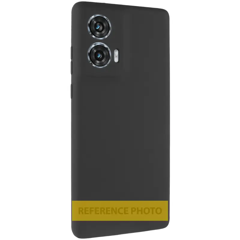 Case Silicone Cover for Motorola Edge 60 / 60 Fusion, Black, TPU (thermopolyurethane)