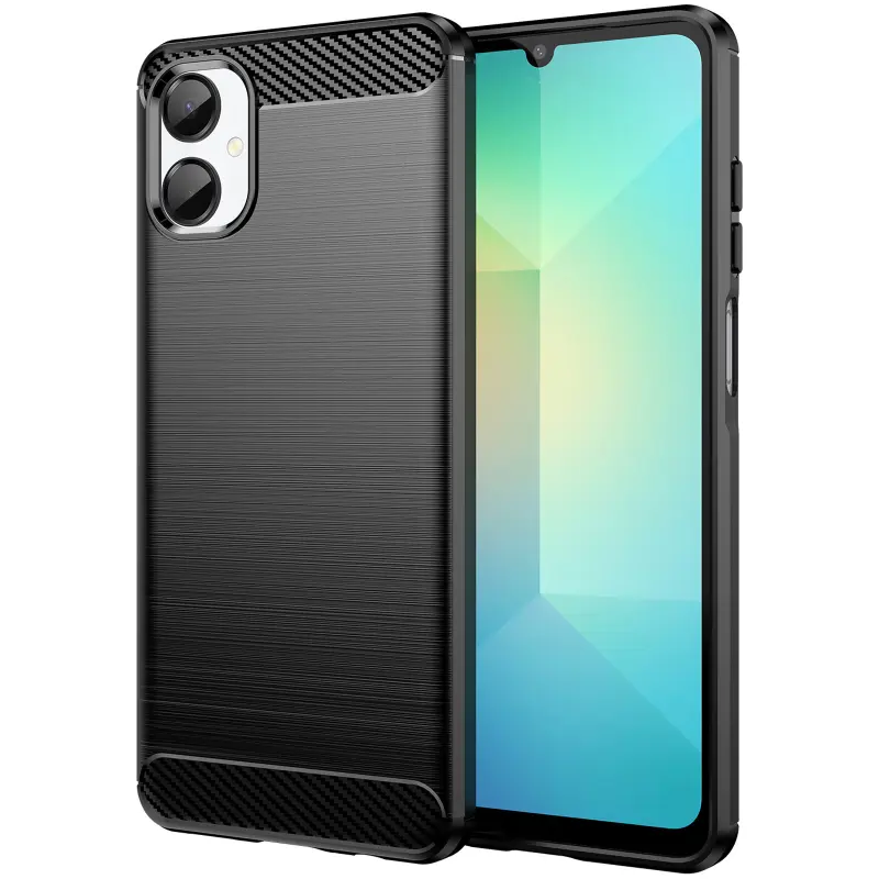 Etui TPU Carbon do Samsung Galaxy A06, Black, TPU