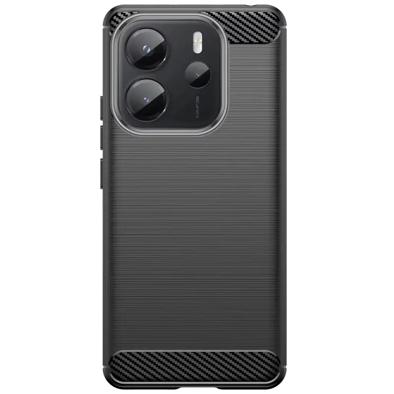 Etui TPU Carbon do Xiaomi Redmi Note 14 4G (Europe version), Black, TPU