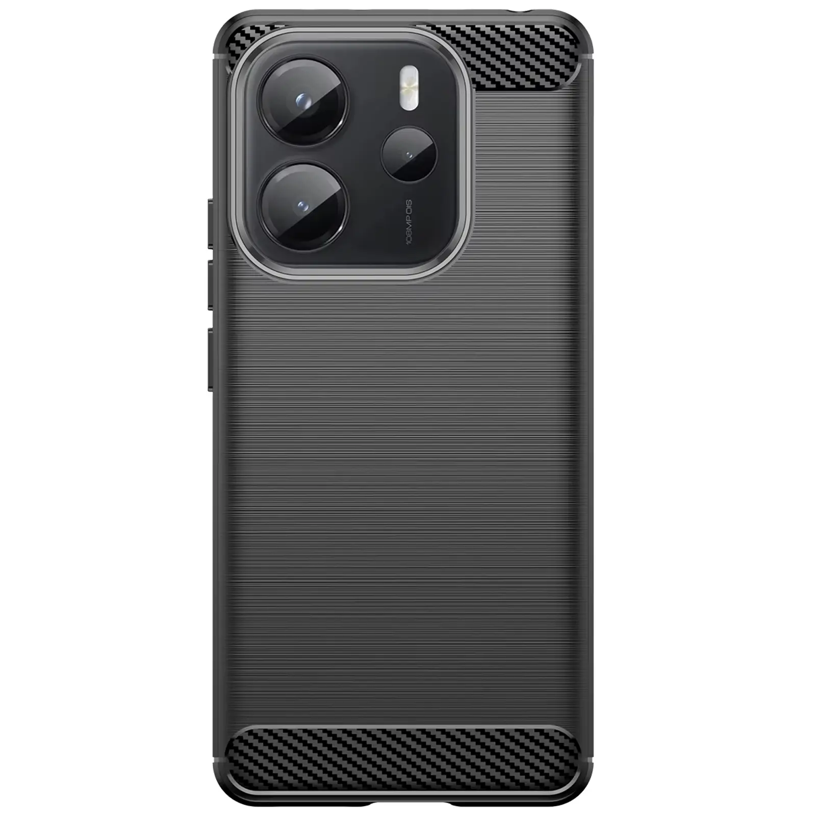 Etui TPU Carbon do Xiaomi Redmi Note 14 4G (Europe version), Black, TPU