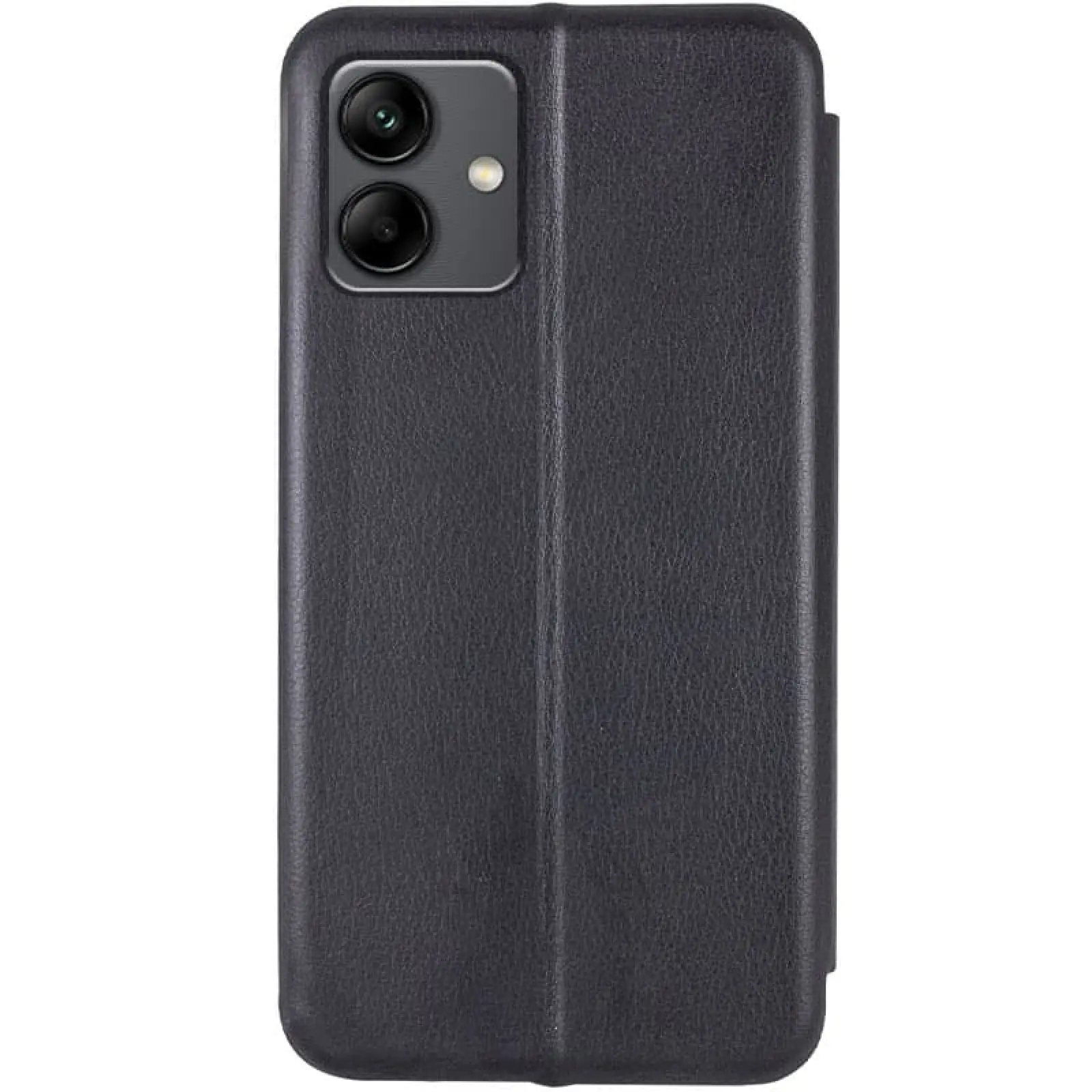 Leather book case Classy for Samsung Galaxy A06, Black 1, Faux leather