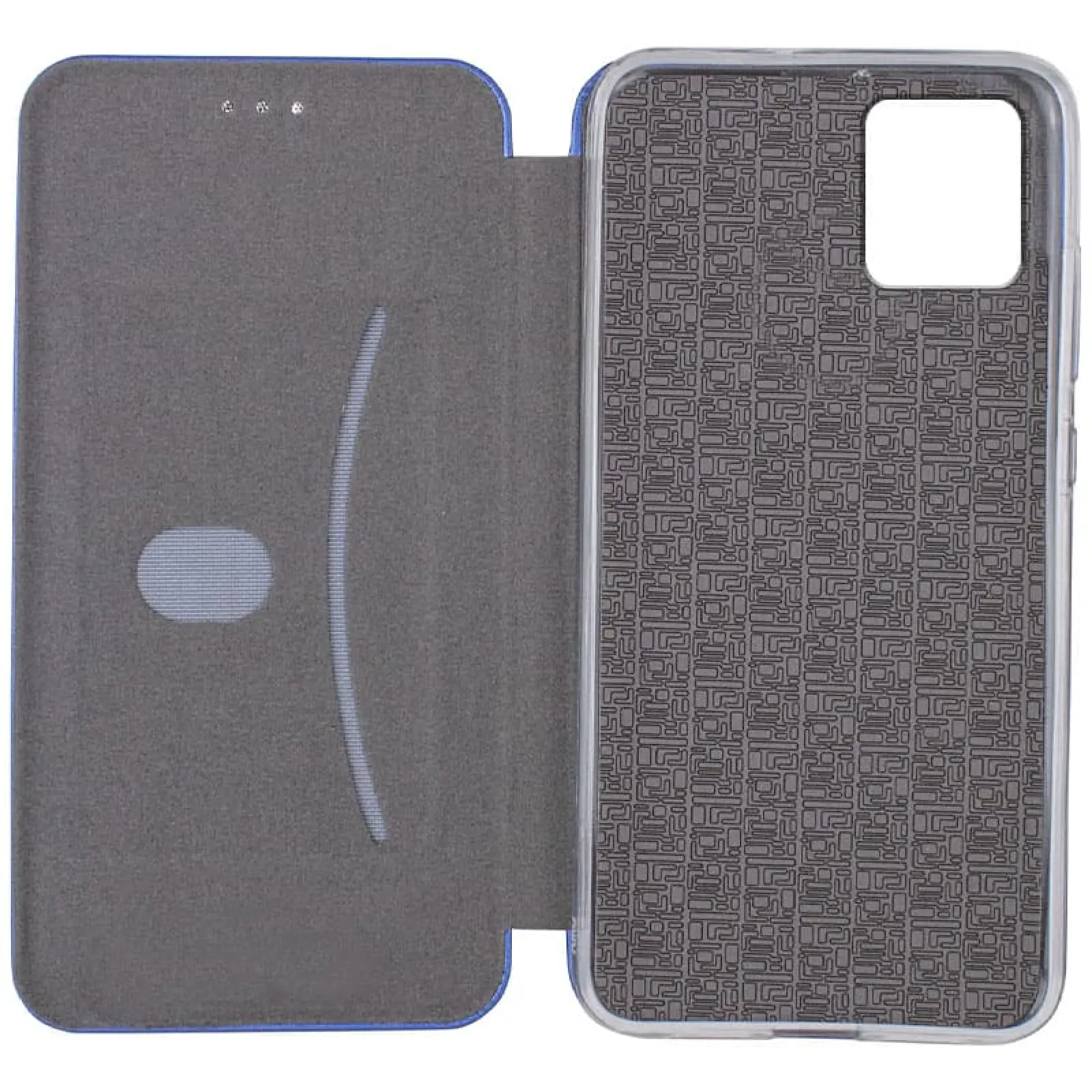 Leather book case Classy for Samsung Galaxy A06, Blue 2, Faux leather