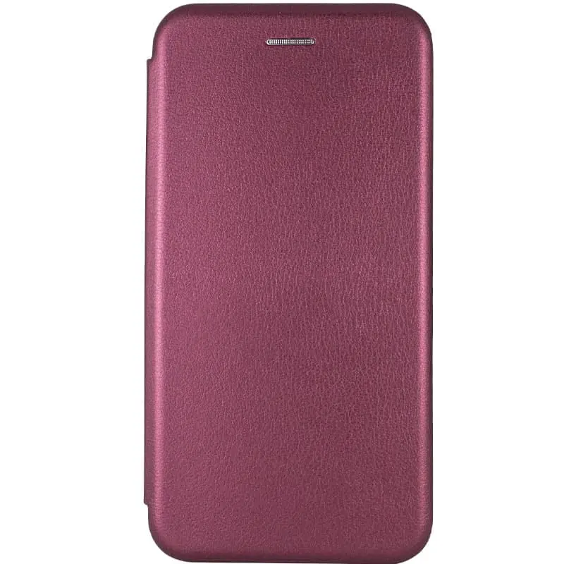 Leather book case Classy for Samsung Galaxy A06, Bordeaux, Faux leather