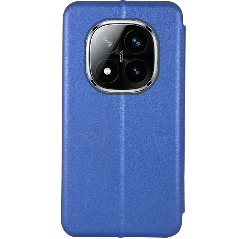 Leather book case Classy for Xiaomi Redmi Note 14 Pro 4G, Blue 1, Faux leather