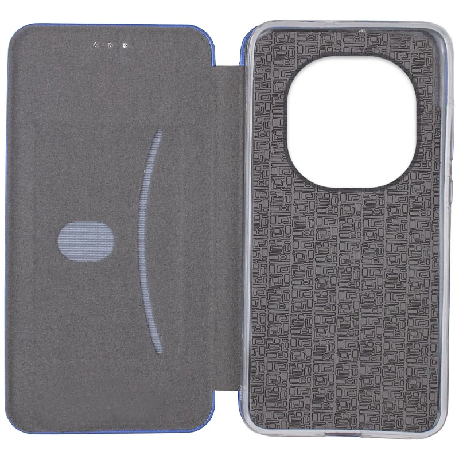 Leather book case Classy for Xiaomi Redmi Note 14 Pro 4G, Blue 2, Faux leather