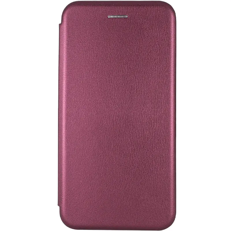 Шкіряний чохол-книжка Classy для Xiaomi Redmi Note 14 4G (Europe version), Бордовий, Штучна шкіра