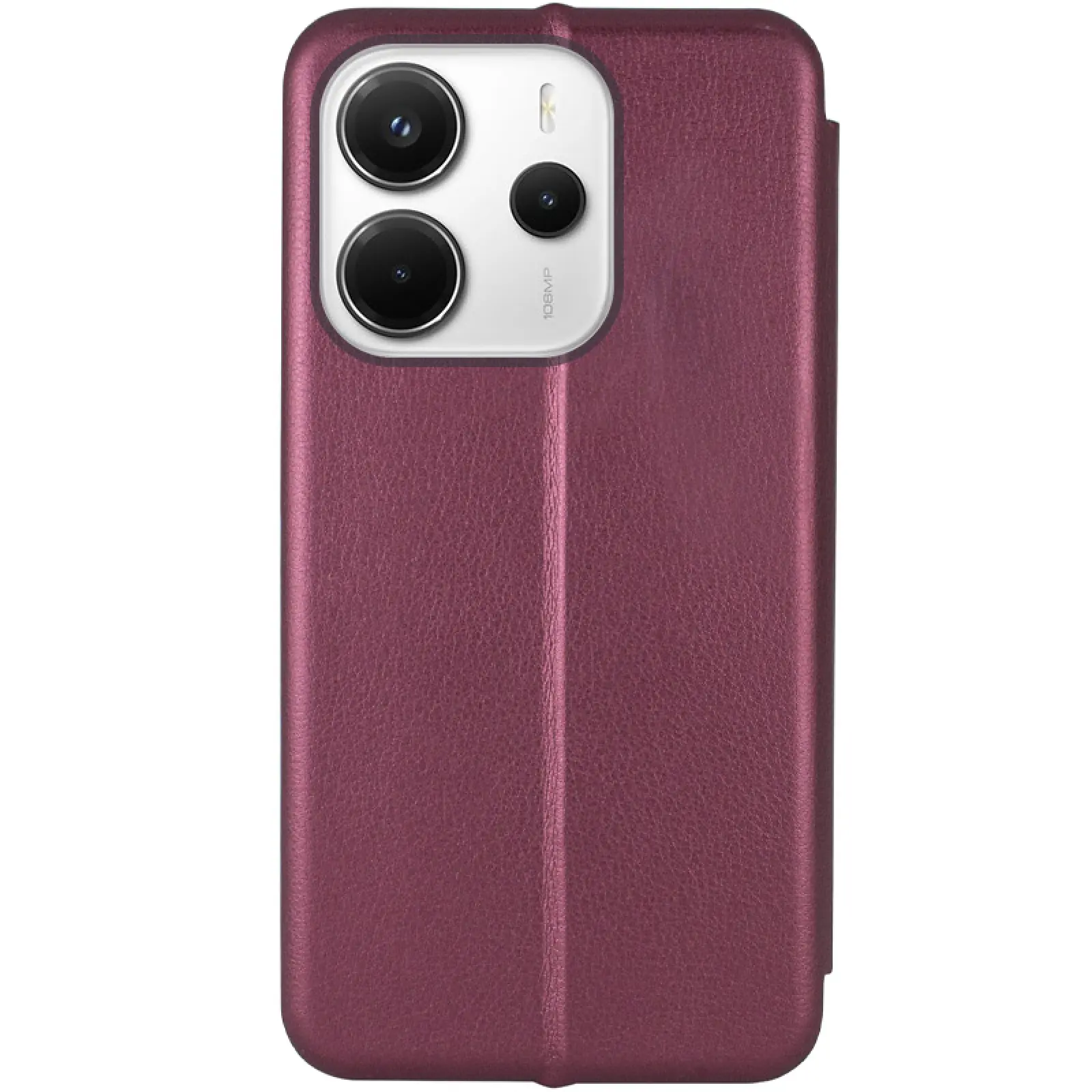 Шкіряний чохол-книжка Classy для Xiaomi Redmi Note 14 4G (Europe version), Бордовий 1, Штучна шкіра