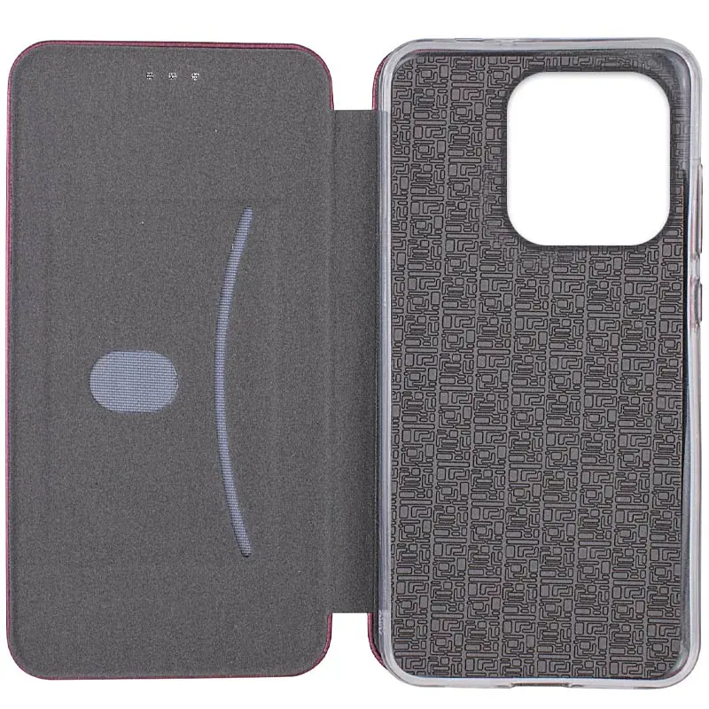 Шкіряний чохол-книжка Classy для Xiaomi Redmi Note 14 4G (Europe version), Бордовий 2, Штучна шкіра