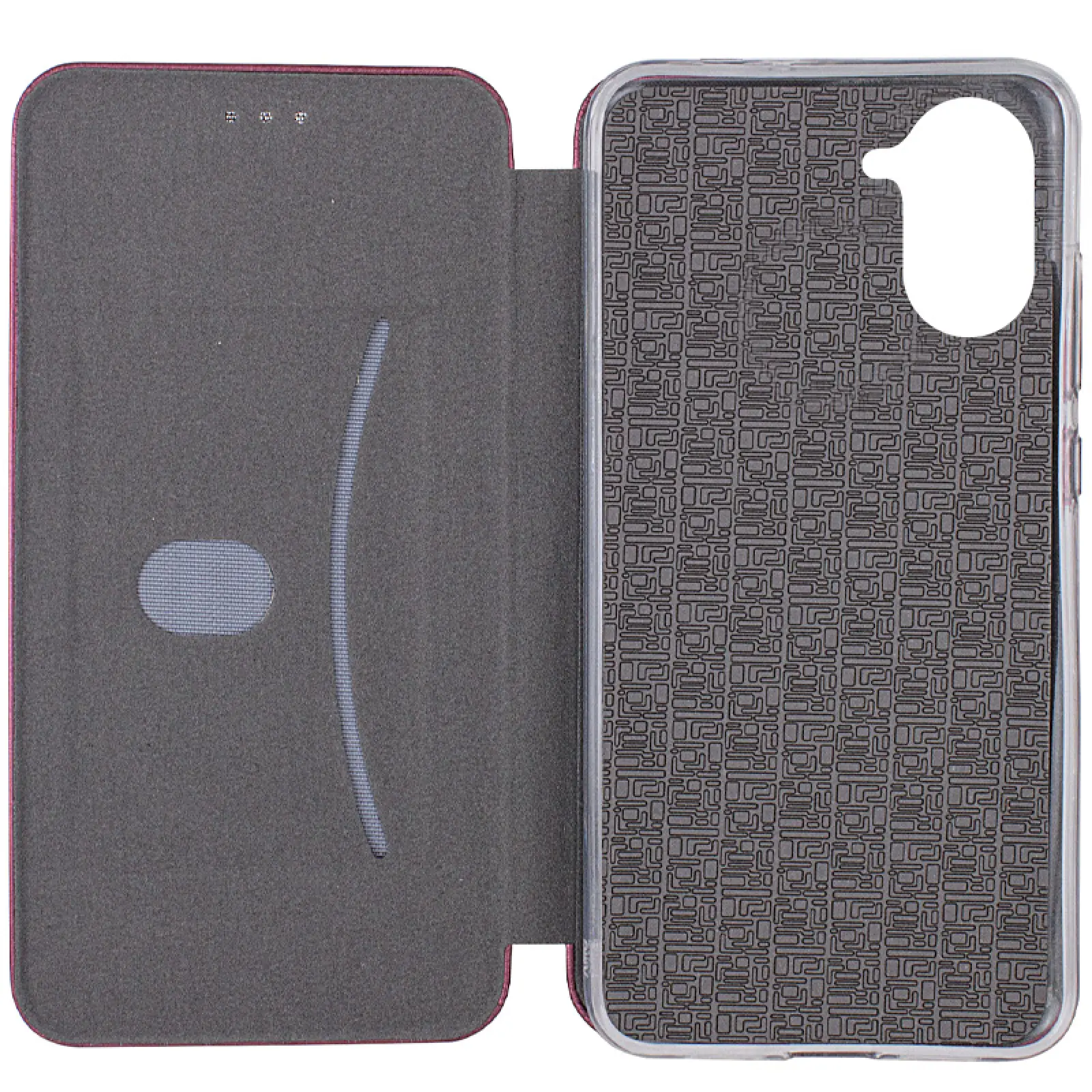 Etui książka Classy do Xiaomi Redmi A5 (Europe version), Bordeaux 2, Sztuczna skóra