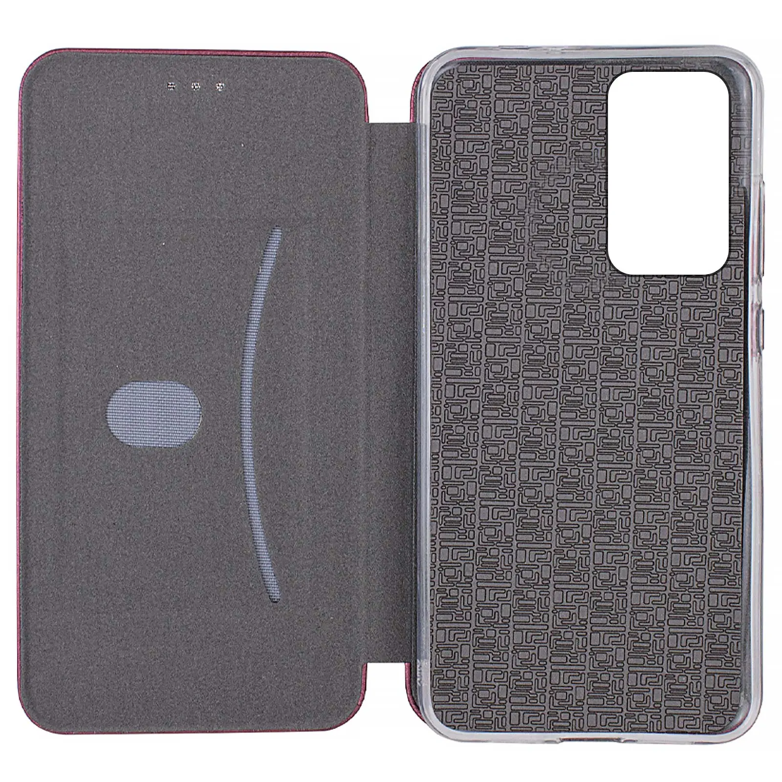 Etui książka Classy do Samsung Galaxy A17 4G/5G, Bordeaux 2, Sztuczna skóra