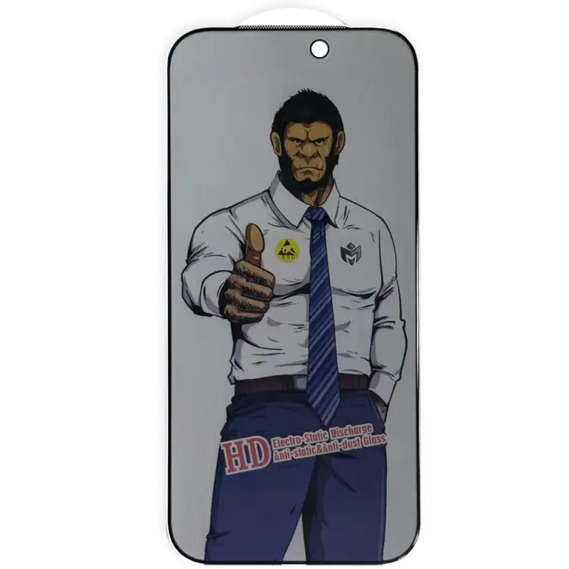 Ochronne szkło 5D Privacy do Apple iPhone 17 Pro (6.3"), Black, Szkło hartowane