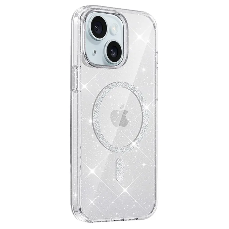 Etui TPU Eclipse Sparkle (MagFit) do Apple iPhone 15 (6.1"), Clear 1, TPU