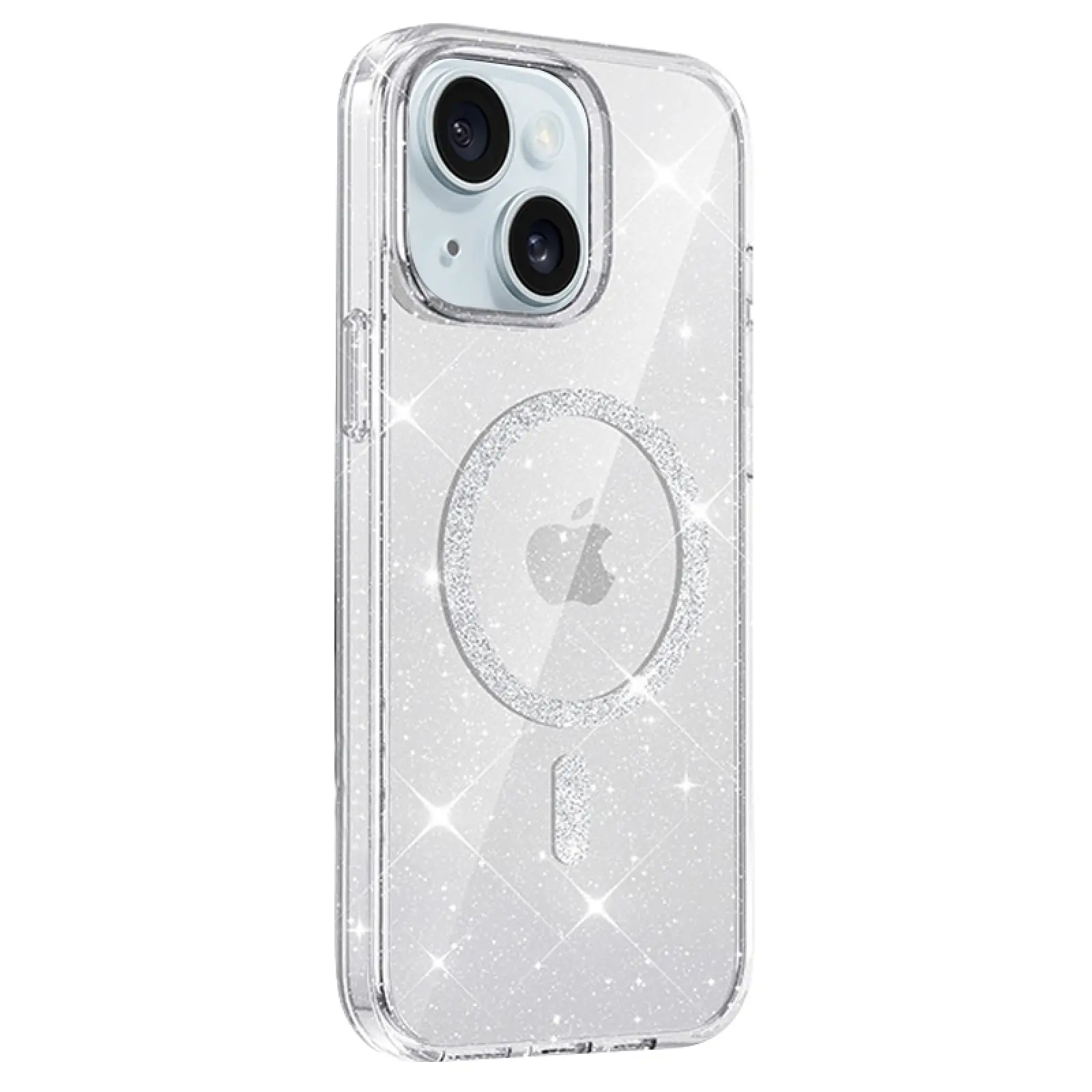 Etui TPU Eclipse Sparkle (MagFit) do Apple iPhone 15 (6.1"), Clear 1, TPU