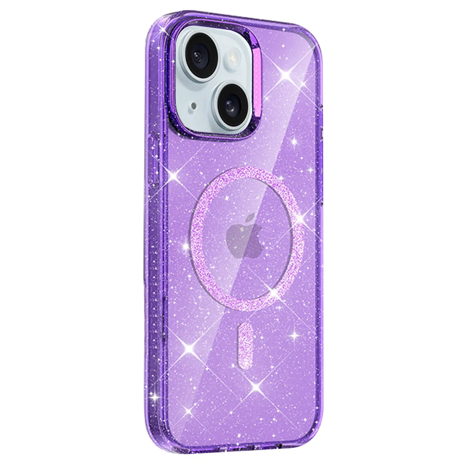 Etui TPU Eclipse Sparkle (MagFit) do Apple iPhone 15 (6.1"), Purple 1, TPU