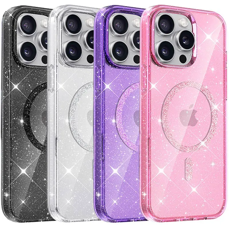 Чохол TPU Eclipse Sparkle (MagFit) для Apple iPhone 15 Pro Max (6.7"), TPU