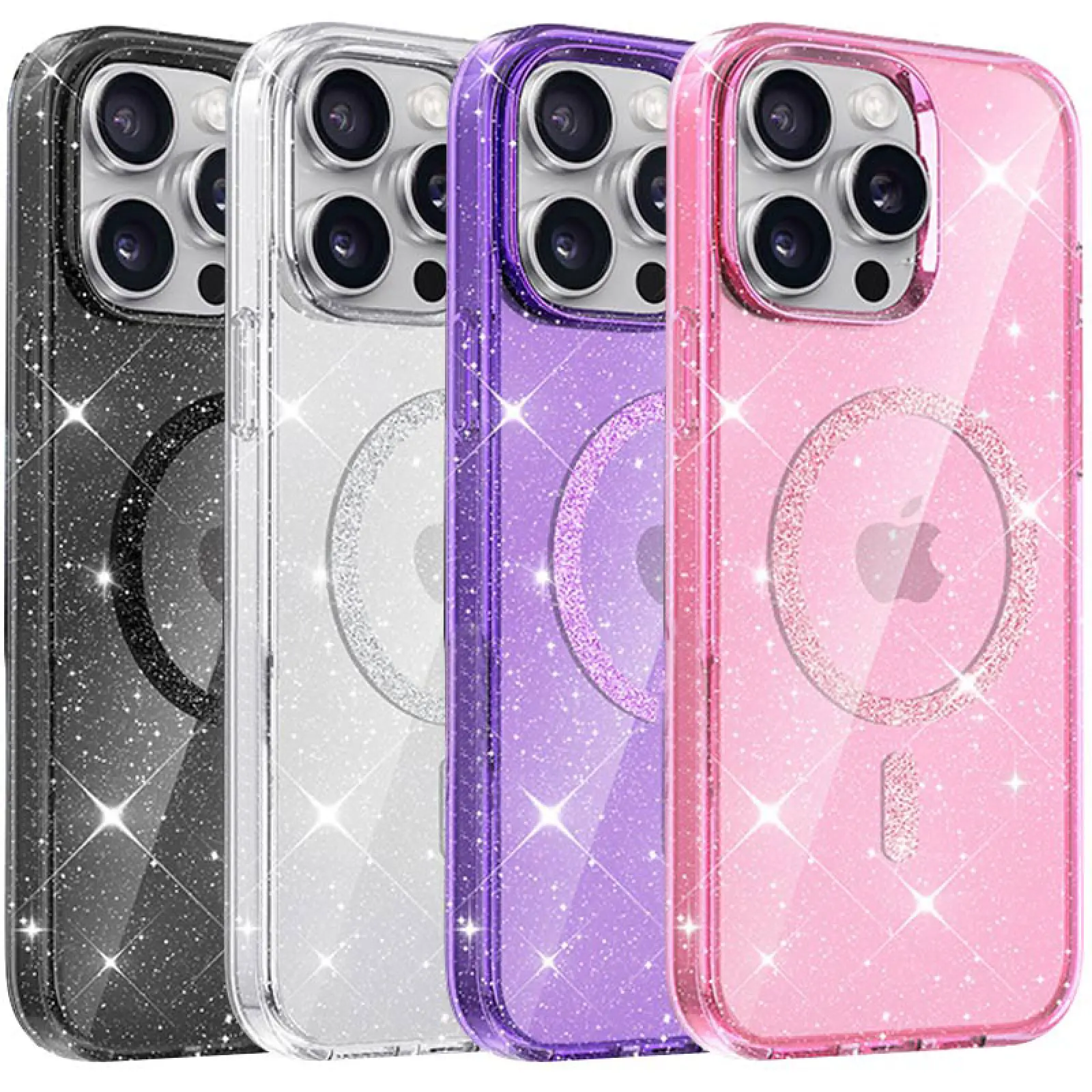 Чохол TPU Eclipse Sparkle (MagFit) для Apple iPhone 15 Pro Max (6.7"), TPU