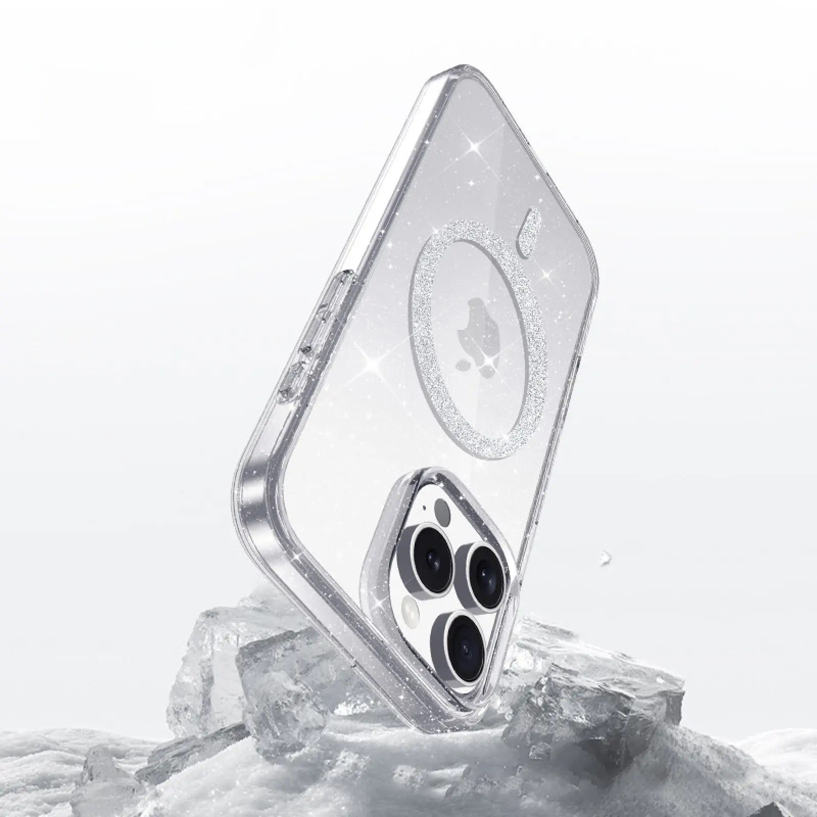 Чохол TPU Eclipse Sparkle (MagFit) для Apple iPhone 15 Pro Max (6.7"), Clear 4, TPU