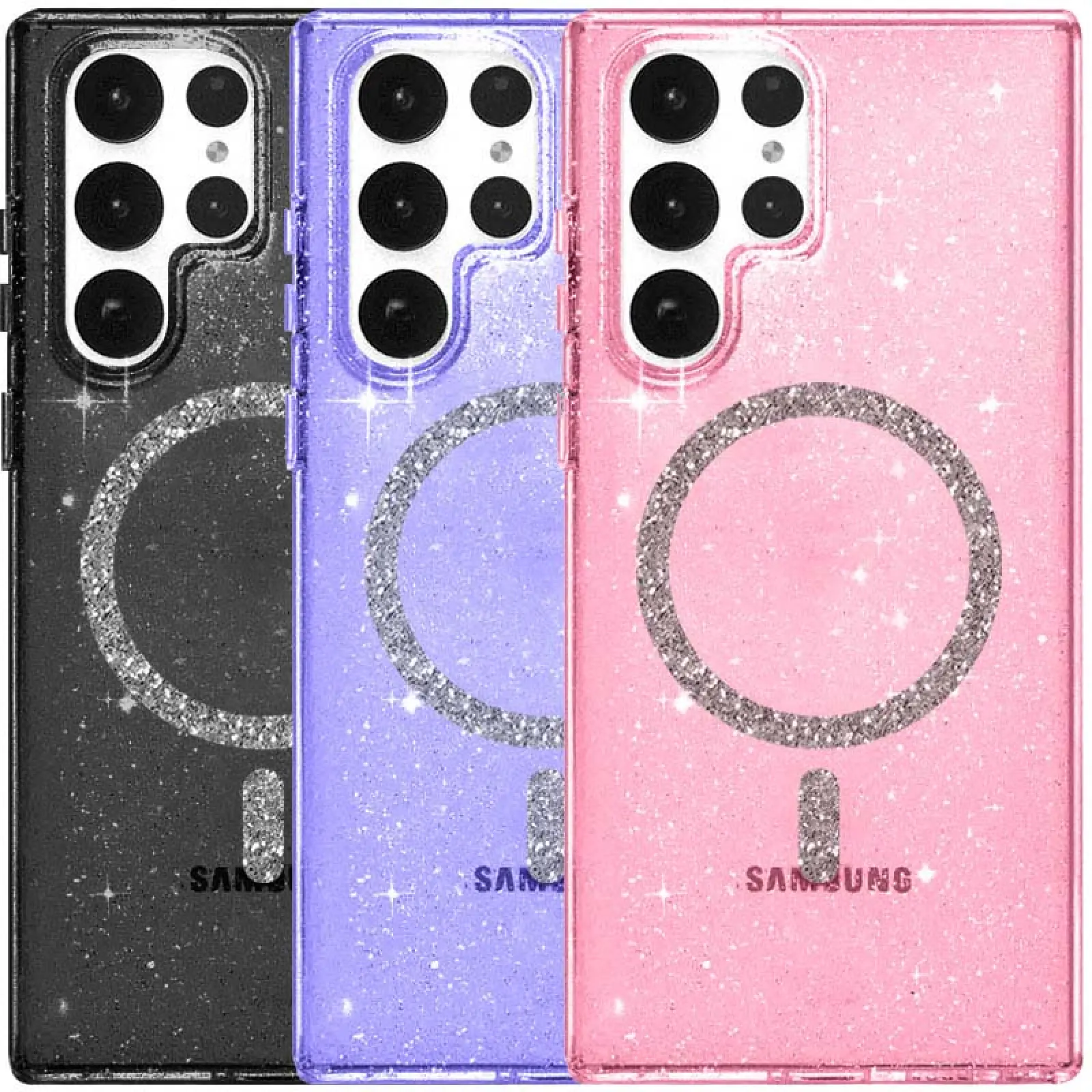 Etui TPU Eclipse Sparkle (MagFit) do Samsung Galaxy S24 Ultra, TPU