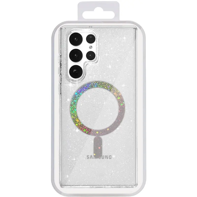 Etui TPU Eclipse Sparkle (MagFit) do Samsung Galaxy S24 Ultra, Clear 5, TPU