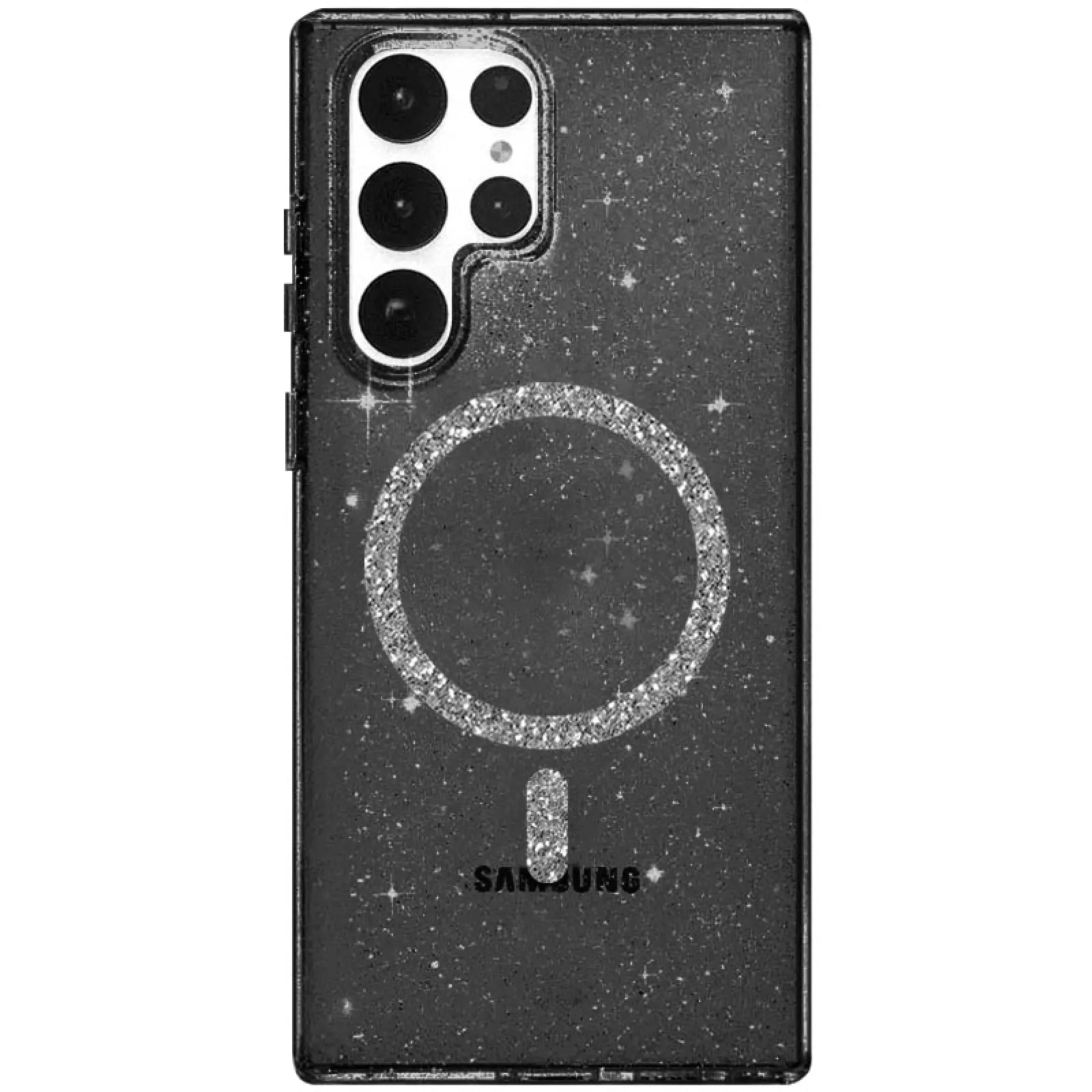 Etui TPU Eclipse Sparkle (MagFit) do Samsung Galaxy S24 Ultra, Black, TPU