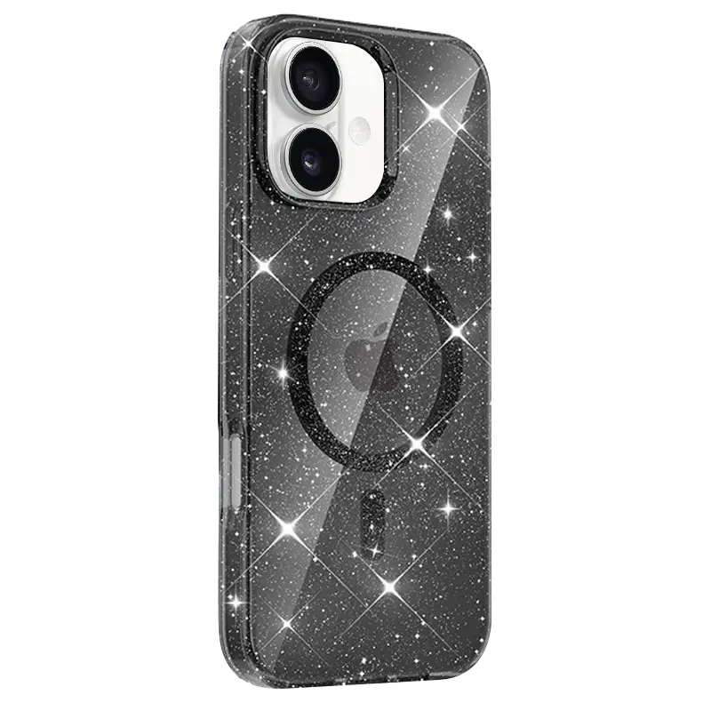 Etui TPU Eclipse Sparkle (MagFit) do Apple iPhone 16 (6.1"), Black 1, TPU