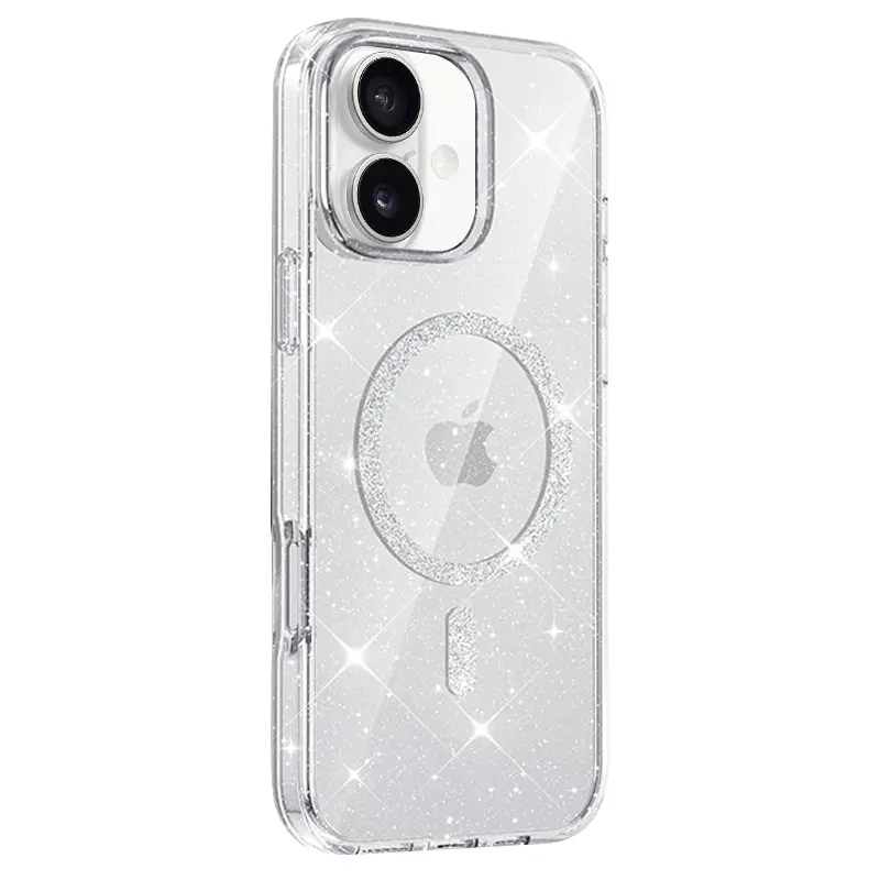 Etui TPU Eclipse Sparkle (MagFit) do Apple iPhone 16 (6.1"), Clear 1, TPU