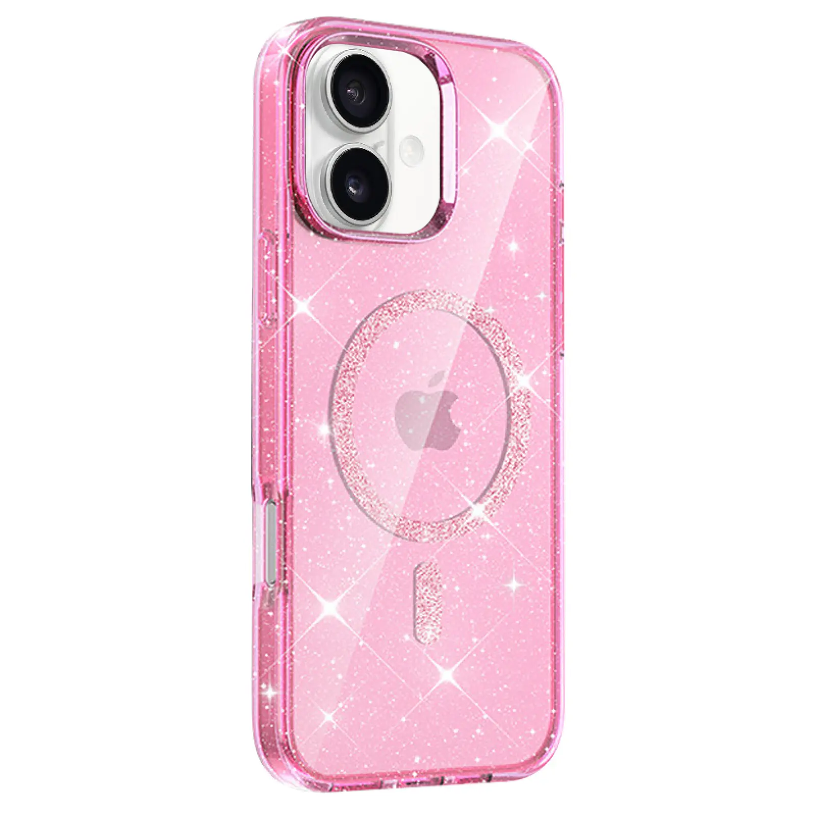 Etui TPU Eclipse Sparkle (MagFit) do Apple iPhone 16 (6.1"), Pink 1, TPU