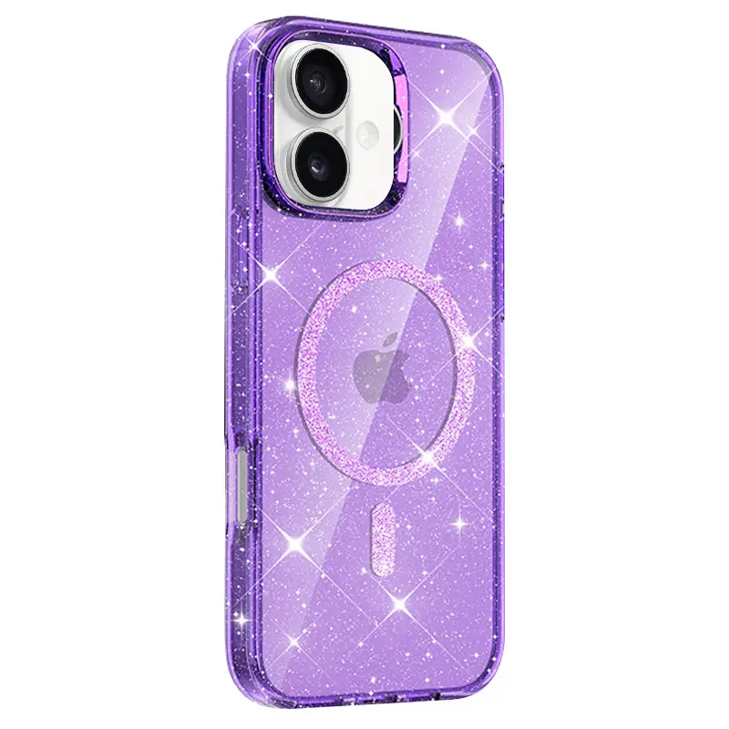 Etui TPU Eclipse Sparkle (MagFit) do Apple iPhone 16 (6.1"), Purple 1, TPU