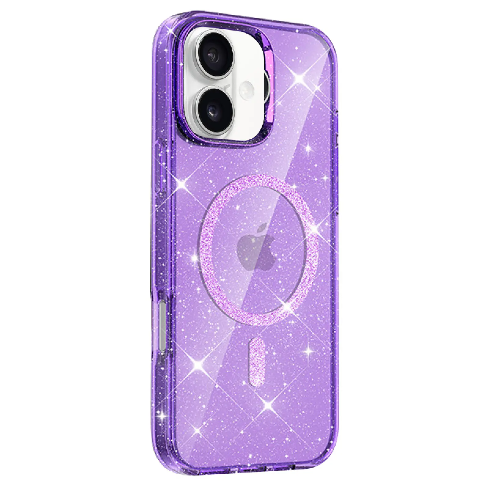Etui TPU Eclipse Sparkle (MagFit) do Apple iPhone 16 (6.1"), Purple 1, TPU