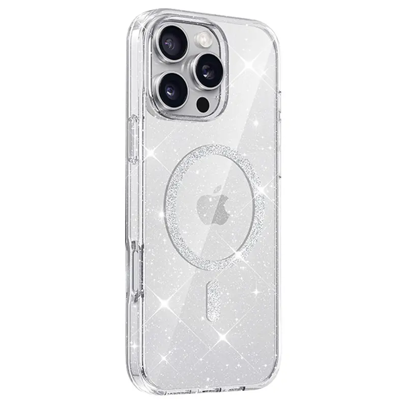 Etui TPU Eclipse Sparkle (MagFit) do Apple iPhone 16 Pro (6.3"), Clear 7, TPU