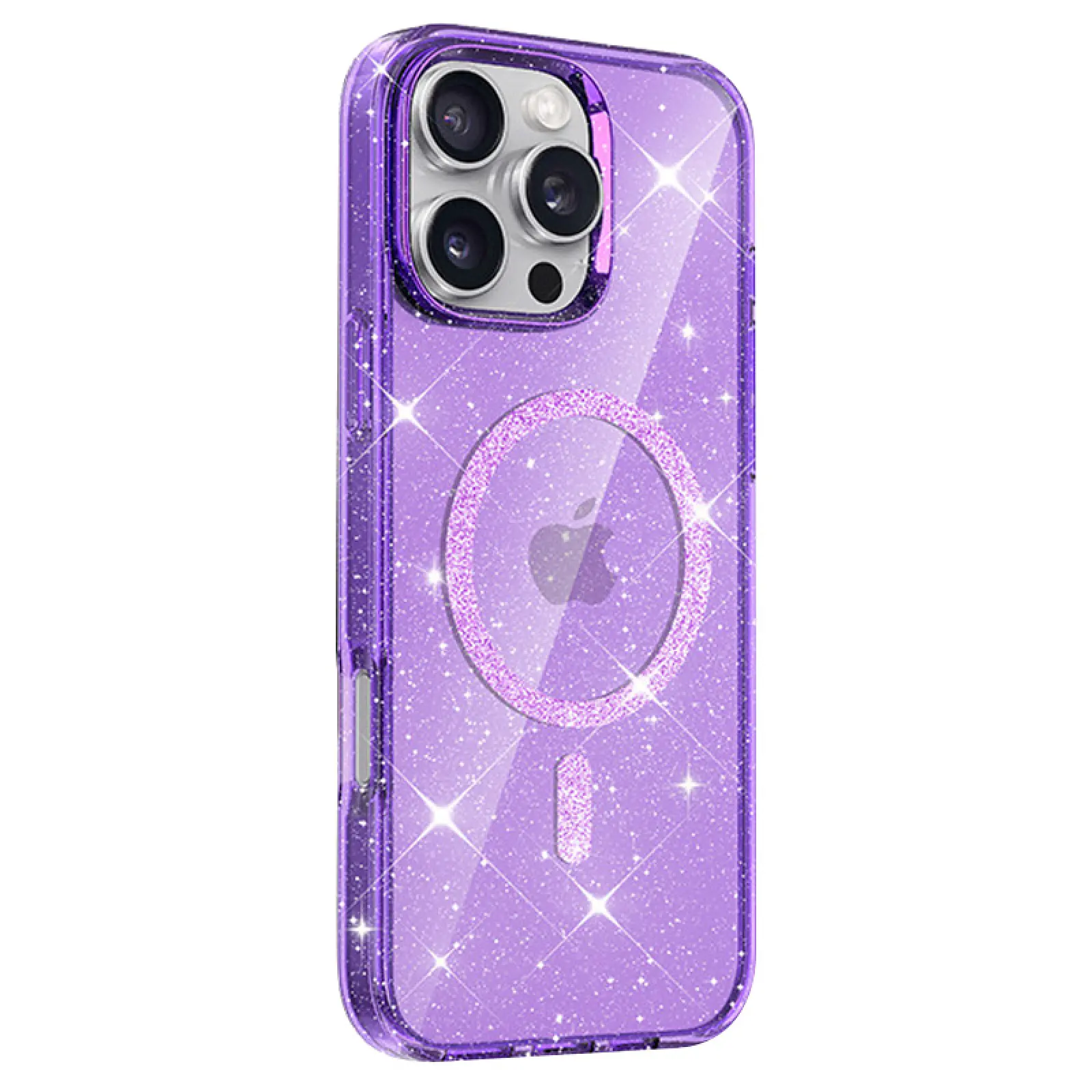 Etui TPU Eclipse Sparkle (MagFit) do Apple iPhone 16 Pro (6.3"), Purple 1, TPU
