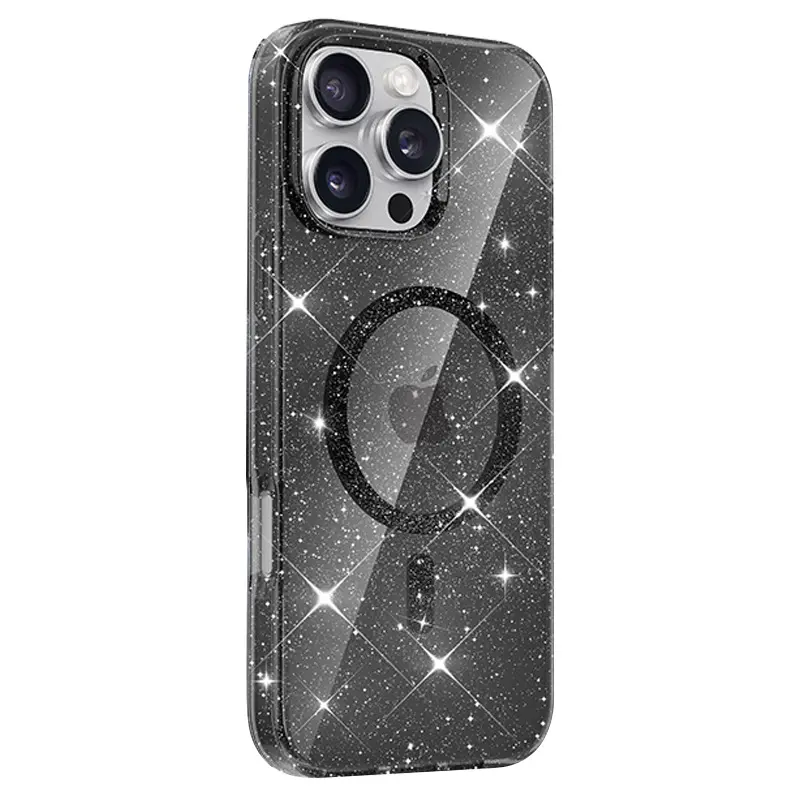 Etui TPU Eclipse Sparkle (MagFit) do Apple iPhone 16 Pro Max (6.9"), Black 1, TPU