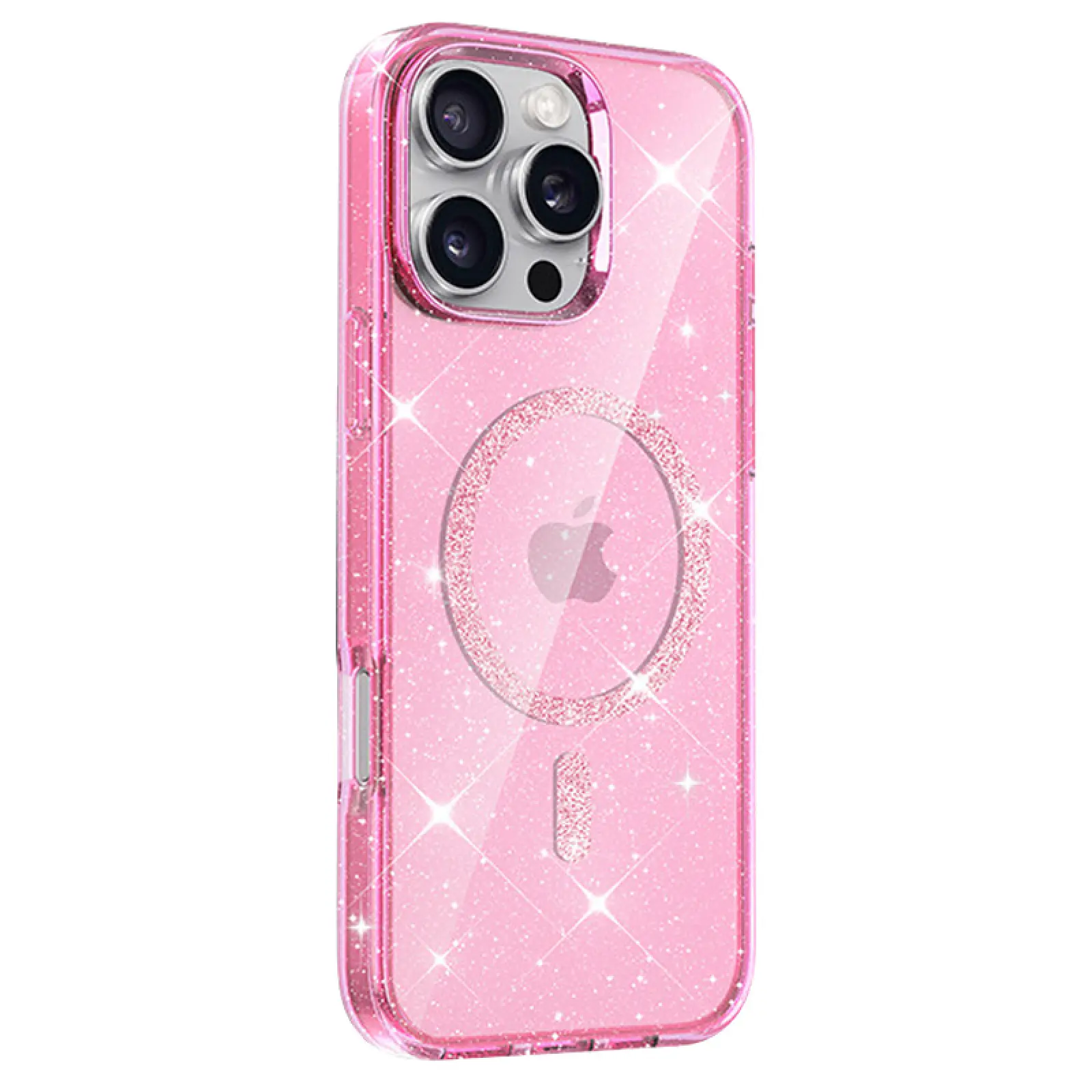 Etui TPU Eclipse Sparkle (MagFit) do Apple iPhone 16 Pro Max (6.9"), Pink 1, TPU