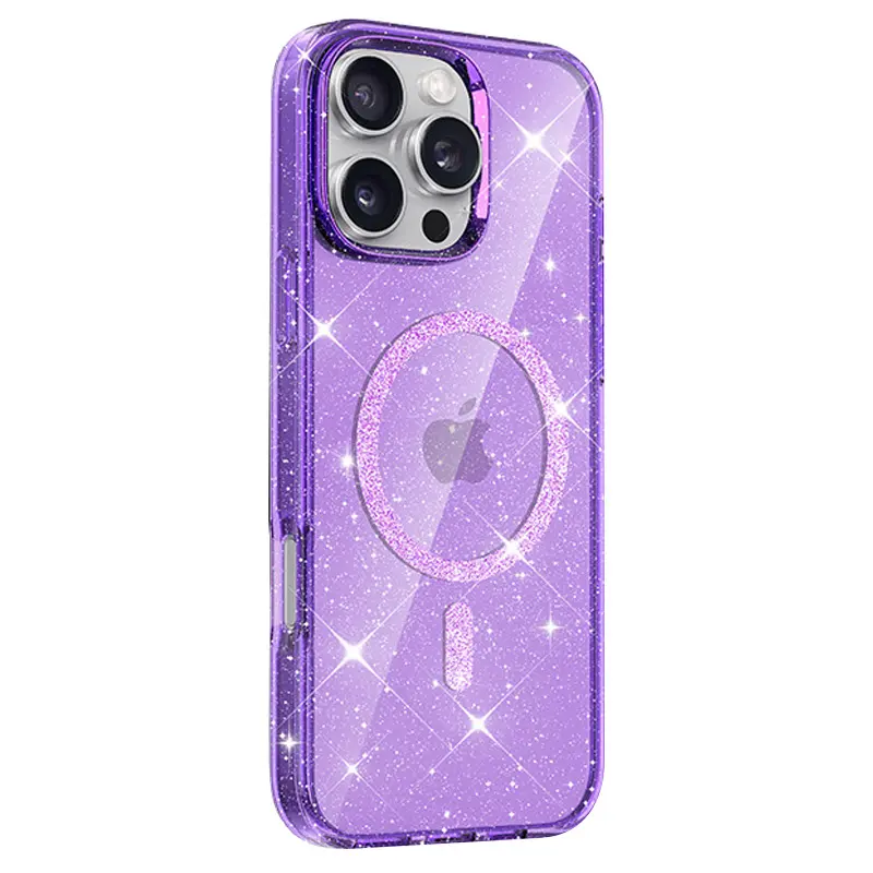 Etui TPU Eclipse Sparkle (MagFit) do Apple iPhone 16 Pro Max (6.9"), Purple 1, TPU
