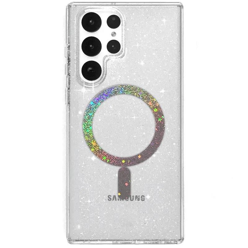 Чохол TPU Eclipse Sparkle (MagFit) для Samsung Galaxy S25 Ultra, Clear, TPU