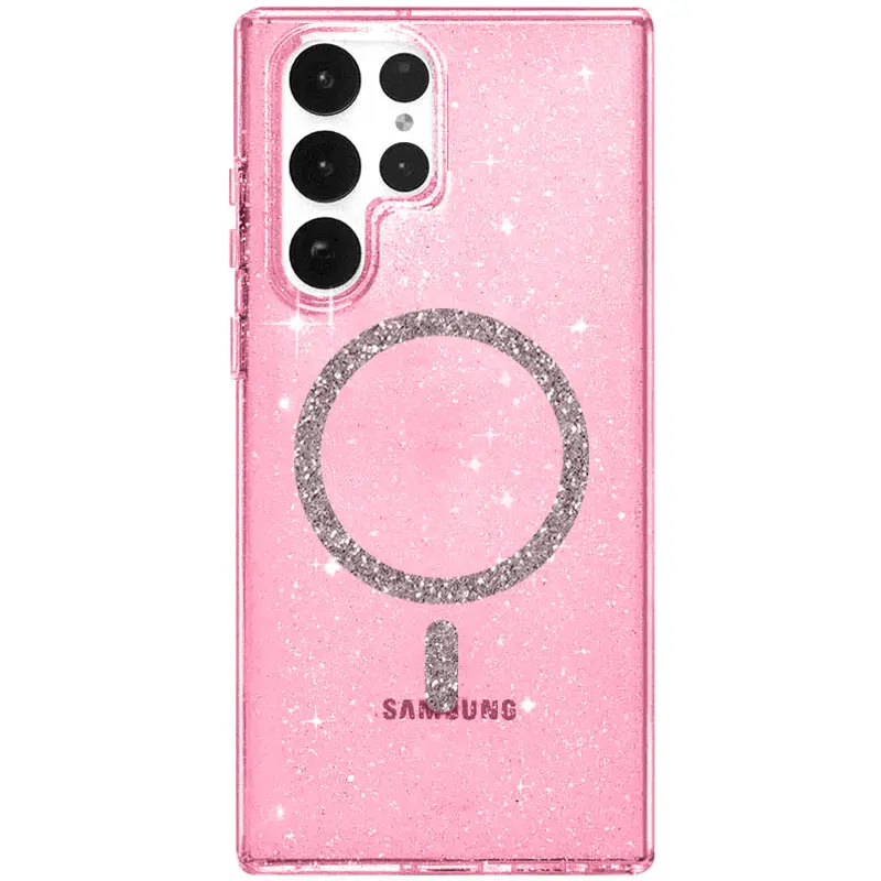Чохол TPU Eclipse Sparkle (MagFit) для Samsung Galaxy S25 Ultra, Pink, TPU