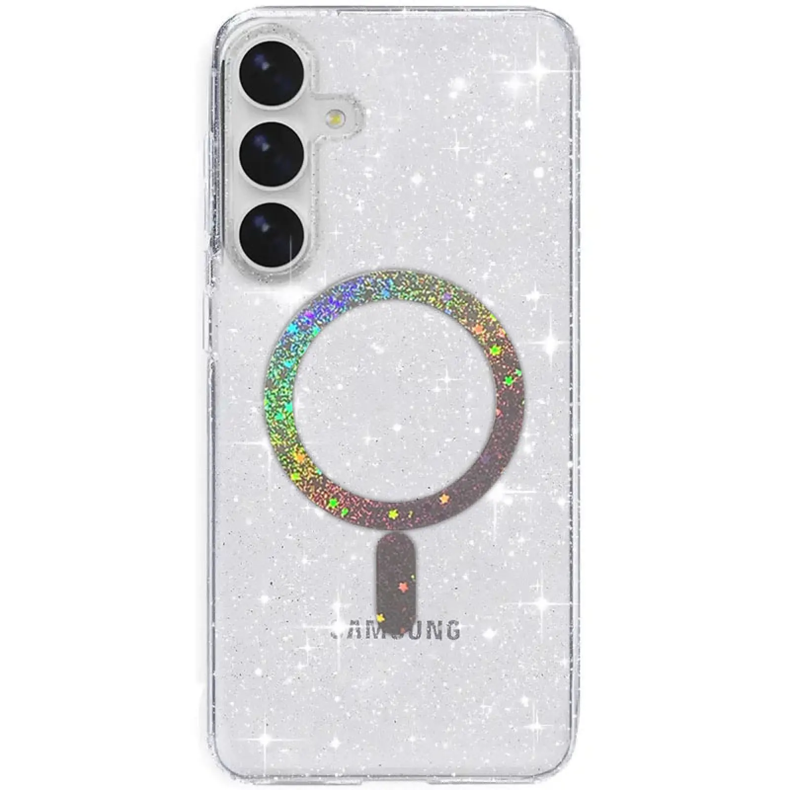 Etui TPU Eclipse Sparkle (MagFit) do Samsung Galaxy S26, Clear, TPU