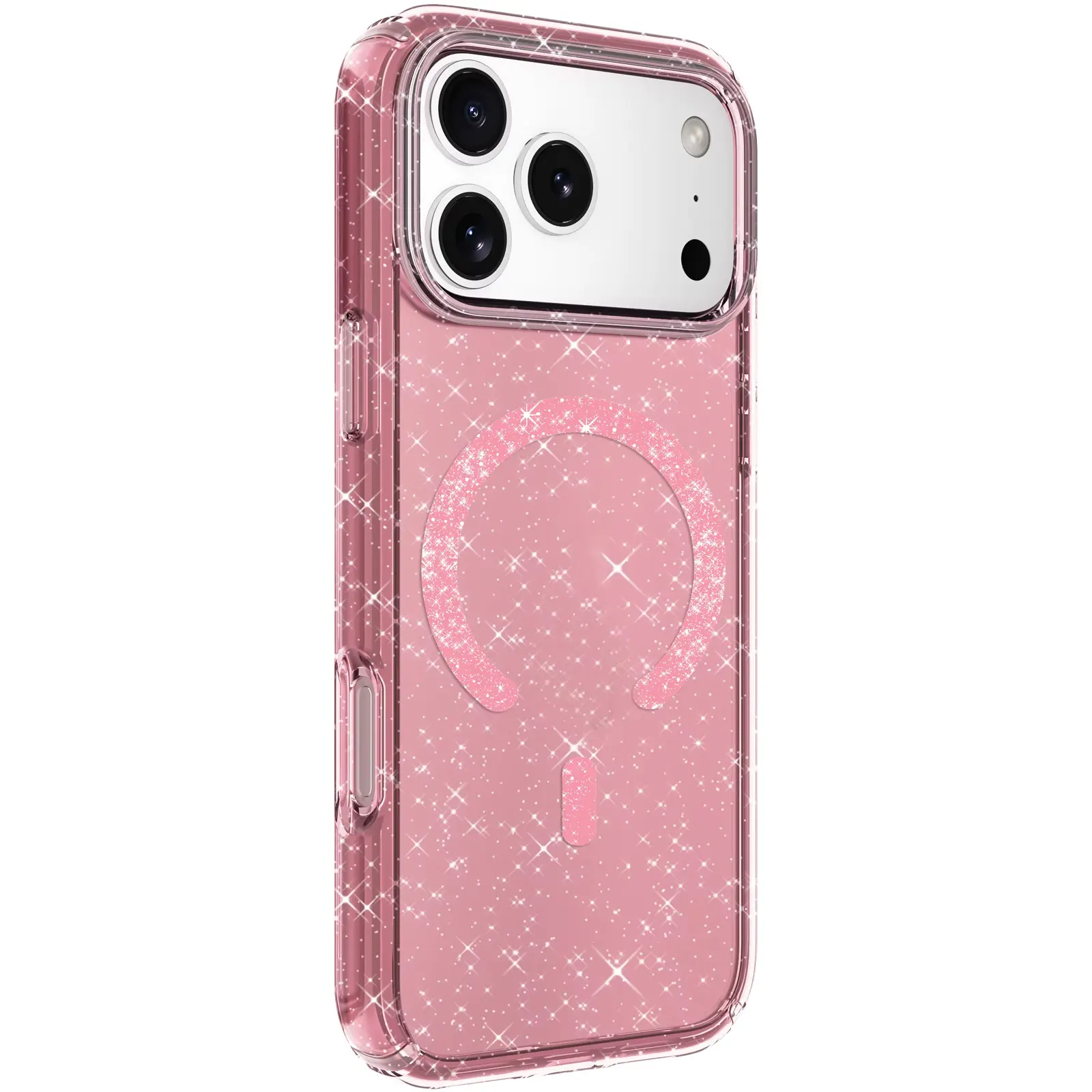 Etui TPU Eclipse Sparkle (MagFit) do Apple iPhone 17 Pro (6.3"), Pink 1, TPU