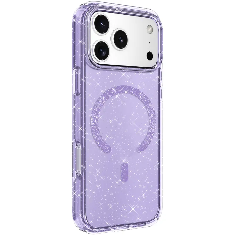 Etui TPU Eclipse Sparkle (MagFit) do Apple iPhone 17 Pro (6.3"), Purple 1, TPU