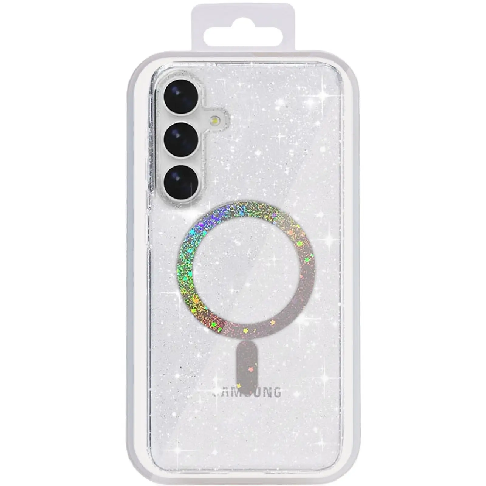 Case TPU Eclipse Sparkle (MagFit) for Samsung Galaxy S26+, Clear 2, TPU