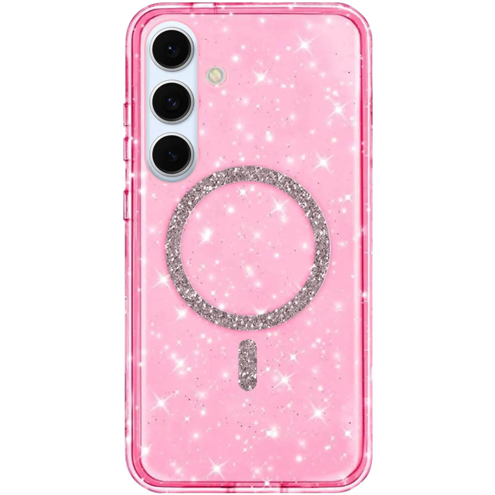 Case TPU Eclipse Sparkle (MagFit) for Samsung Galaxy S26+, Pink, TPU